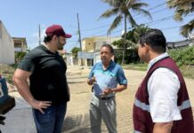 Supervisa Pedro Miguel Rosaldo atención inmediata a socavón en Pensiones