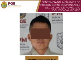 Condenan a 60 años de prisión a responsable de homicidio cometido en Fortín