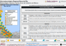 Pronóstico: tormentas muy fuertes en las cuencas de ríos Coatzacoalcos y Papaloapan