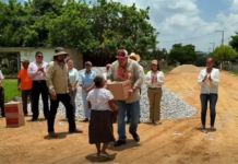 Afirma Roberto San Román que obras y apoyos sociales buscan mejorar la calidad de vida de las familias en Tantoyuca