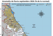 Septiembre será el mes más lluvioso del año en Veracruz: SMN