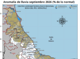Septiembre será el mes más lluvioso del año en Veracruz: SMN