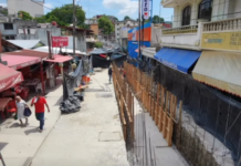 Inician obra de colector pluvial para prevenir inundaciones en el mercado de Tantoyuca