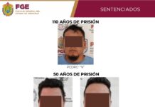 Tres responsables de secuestro reciben condenas de hasta 110 años de prisión