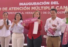 Gobernadora Rocío Nahle cumple con la construcción del Centro de Atención Múltiple en Tepetzintla