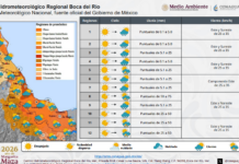 Pronóstico: tormentas fuertes en Los Tuxtlas y en las cuencas del Coatzacoalcos y Tonalá