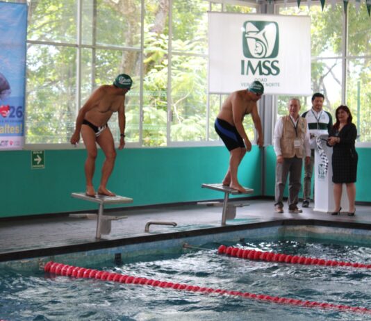 Se suma IMSS Veracruz Norte a “Nado por mi Corazón 2026” y promover cuidado de salud cardiovascular