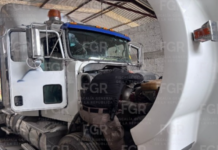 FGR recupera vehículo del servicio público federal durante un cateo en Perote