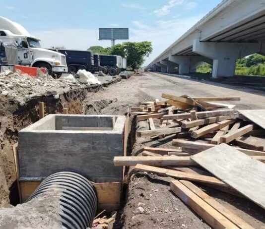 Mantiene SICT trabajos en el Distribuidor Vial de acceso al Puerto de Veracruz