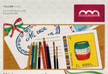 Taller de postales ilustradas en la Pinacoteca Diego Rivera