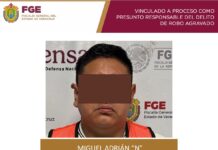 Prisión preventiva a presunto responsable de robo agravado en sucursal bancaria en Orizaba