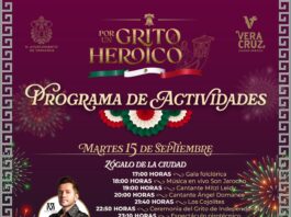 Lista gran celebración por las Fiestas Patrias 2026 en la Ciudad de Veracruz