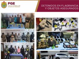 51 cateos en 33 municipios de Veracruz dejan 42 detenidos y fortalecen acciones contra el delito