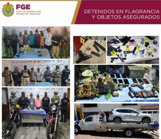 51 cateos en 33 municipios de Veracruz dejan 42 detenidos y fortalecen acciones contra el delito