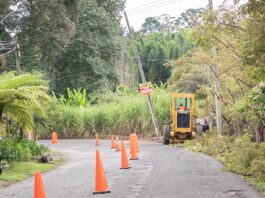 Inician trabajos de rehabilitación de la carretera La Laguna–Pacho Viejo
