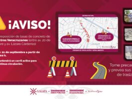 El lunes inician trabajos de obra pública sobre Maestros Veracruzanos, en Xalapa