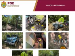 Fiscalía asegura armas de fuego, más de 59 mil bolsas con sustancias prohibidas y granadas durante cateo en Tempoal