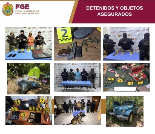 39 cateos en 33 municipios de Veracruz dejan 47 detenidos y fortalecen acciones contra el delito