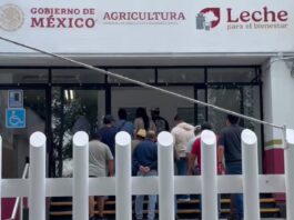 Productores de leche protestan en Liconsa Xalapa por falta de pagos