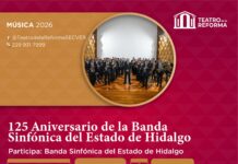 Concierto de la Banda Sinfónica del Estado de Hidalgo en el Teatro de la Reforma