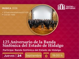 Concierto de la Banda Sinfónica del Estado de Hidalgo en el Teatro de la Reforma