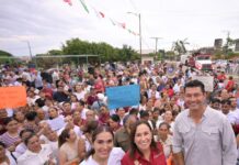 Rocío Nahle pone en marcha rehabilitación de 9.4 km de caminos en San Rafael