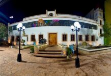 Informa Roberto San Román avances en los trabajos de rehabilitación de la explanada de la Casa de Cultura