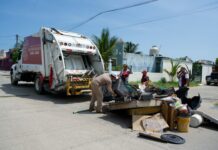 Pedro Miguel Rosaldo García supervisa descacharrización en Ciudad Olmeca y Dunas; proyectan colector pluvial