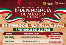 Alista Veracruz una gran celebración por el Grito de Independencia