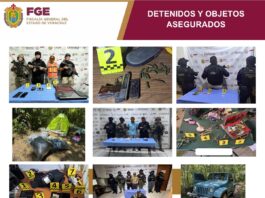 39 cateos en 33 municipios de Veracruz dejan 47 detenidos y fortalecen acciones contra el delito