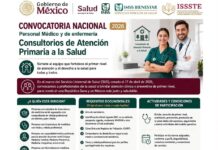 Abren convocatoria nacional para incorporar personal de salud a los Consultorios de Atención Primaria en Tantoyuca