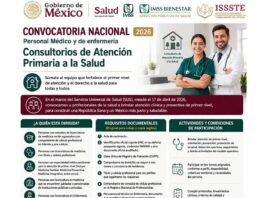 Abren convocatoria nacional para incorporar personal de salud a los Consultorios de Atención Primaria en Tantoyuca
