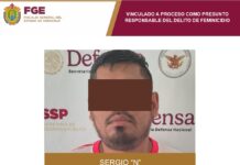 Prisión preventiva contra vinculado a proceso por feminicidio en Playa Vicente