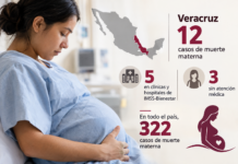 Concentra Veracruz 12 casos de muerte materna en el año