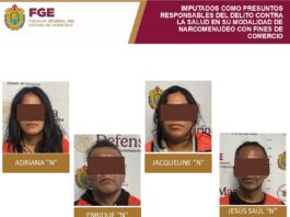 Prisión preventiva a cuatro personas por presunto narcomenudeo en Orizaba