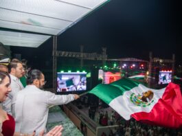 Encabeza Pedro Miguel Rosaldo su primer Grito de Independencia en Coatzacoalcos