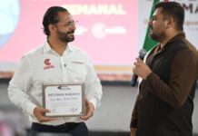 Pedro Miguel Rosaldo García recibe reconocimiento por apoyo a proyectos artísticos y culturales