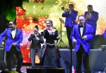 Celebraron fiestas patrias en Tantoyuca con la presentación de la Sonora Santanera y Aracely Arámbula
