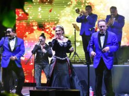 Celebraron fiestas patrias en Tantoyuca con la presentación de la Sonora Santanera y Aracely Arámbula