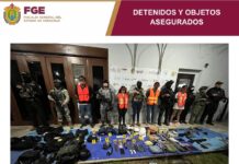 Cateo en Orizaba deja cuatro detenidos en flagrancia, armas e indicios asegurados
