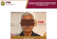 Policía Ministerial ejecuta orden de aprehensión en contra de presunto implicado en los delitos de fraude procesal y uso de documentos falso