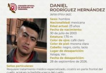 Buscan Daniel Rodríguez; desapareció tras salir a cita médica durante inundaciones en Xalapa