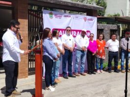Inaugura CAEV línea de conducción de agua potable en Naranjos; beneficiará a más de 500 familias