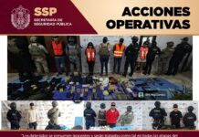 En operativos, aseguramiento de 127 dosis de presuntas sustancias ilícitas y la recuperación de 23 vehículos