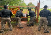 FGR asegura cerca de 40 mil litros de hidrocarburo ilegal y vehículos en Sayula de Alemán