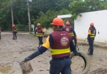 Gobierno estatal atienden recuperación de viviendas afectadas por lluvias en Álamo