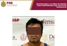 Sentencian a 47 años de prisión a feminicida en San Andrés Tuxtla