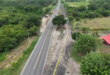 Desvío provisional por reconstrucción del puente Covadonga, en la carretera Córdoba-Veracruz