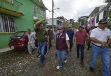 Autoridades municipales en territorio, recorrieron la colonia Tabasco