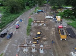 Avanza construcción del puente Oxitenpa, en Ixhuatlán de Madero